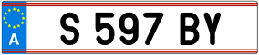 Trailer License Plate